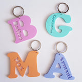 Alphabet Pastel Bag Tag - Little Birdy Finds - Australian made, personalised children's decor, bag tags, cubby house signs, christmas decorations, custom made, personalised decor, personalised gifts, keepsake