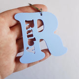 Alphabet Pastel Bag Tag - Little Birdy Finds - Australian made, personalised children's decor, bag tags, cubby house signs, christmas decorations, custom made, personalised decor, personalised gifts, keepsake