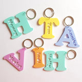 Alphabet Pastel Bag Tag - Little Birdy Finds - Australian made, personalised children's decor, bag tags, cubby house signs, christmas decorations, custom made, personalised decor, personalised gifts, keepsake