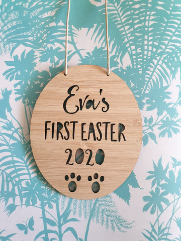 PERSONALISED First Easter Wall Hanging - Little Birdy Finds