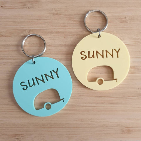 Personalised Caravan Keyring