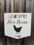 Personalised Hen House Sign