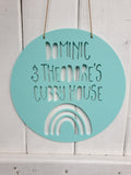 Personalised Cubby House Sign - Rainbow Design