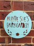 Personalised Fairy Garden Sign - FLOWER DESIGN - Little Birdy Finds