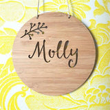 Personalised Wooden Wall / Door Hanging 4 - Little Birdy Finds