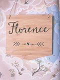 Personalised Name  Wall Hanging - Florence Flag Design - Little Birdy Finds