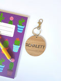 Bag Tag / Keyring Hudson/Scarlett Font - Little Birdy Finds