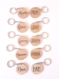 Nan Mini Wood Keyring - Little Birdy Finds