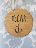 Personalised Wall Hanging Anchor Design - Little Birdy Finds