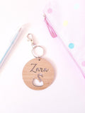 Swan Bag Tag / Keyring Wood - Little Birdy Finds