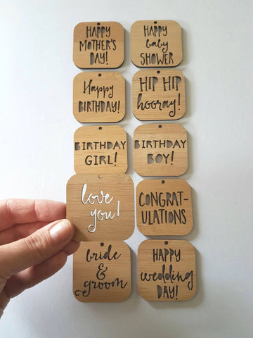 Wooden Gift Tags - Little Birdy Finds