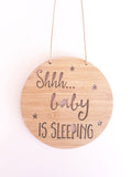 Shhh Baby is Sleeping Personalised - Little Birdy Finds