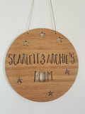 Stars Personalised Wooden Wall Hanging - Little Birdy Finds