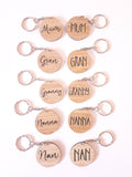 Oma Opa Mini Wood Keyring - Little Birdy Finds