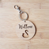 Swan Bag Tag / Keyring Wood - Little Birdy Finds
