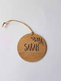 Personalised  Christmas Decoration-FERN DESIGN - Little Birdy Finds