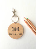 Heart and Arrow Bag Tag / Keyring - Little Birdy Finds
