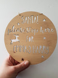 Personalised Christmas Santa Please Stop Here! - Little Birdy Finds