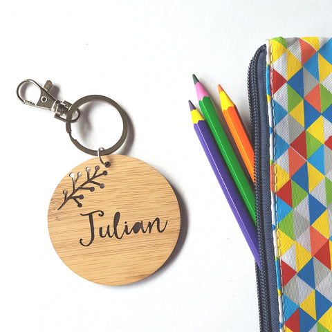 Floral Sprig Bag Tag - Little Birdy Finds