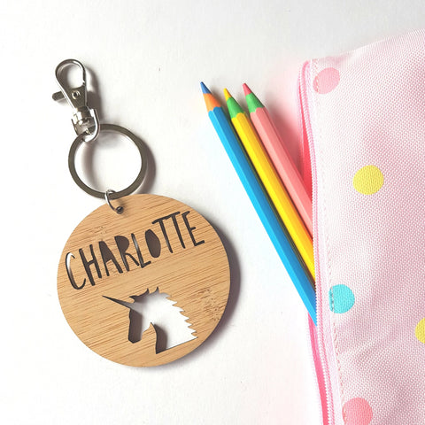 Unicorn Bag Tag / Keyring - Little Birdy Finds
