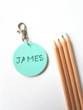 Pastel Bag Tag / Keyring-Personalised Custom - Little Birdy Finds