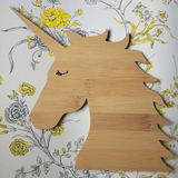 Unicorn Wooden Bamboo Wall Hanging - Little Birdy Finds