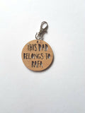 This Dad Belongs To Keyring - Little Birdy Finds