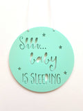 Shhh Baby is Sleeping Wall hanging - Pastel - Little Birdy Finds