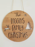 Family Christmas Wall Hanging - Little Birdy Finds