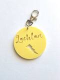 Lightning bolt Pastel Bag Tag - Little Birdy Finds