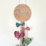 Wooden Bow-Hairclip holder - Little Birdy Finds