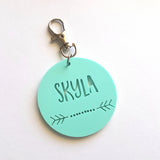 Arrow Dots Pastel Bag Tag / Keyring - Little Birdy Finds