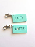 Pastel Colour Bag Tag / Keyring - Little Birdy Finds