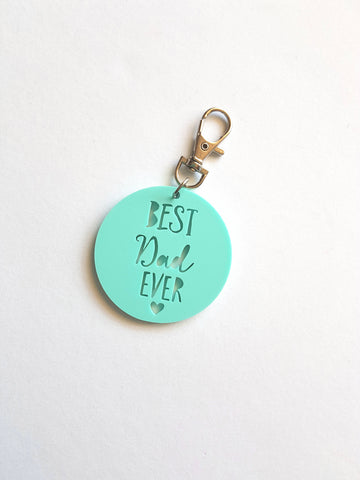Best Ever Keyring-Dad - Little Birdy Finds
