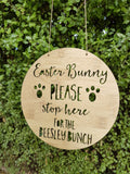 Personalised  Easter Bunny Please Stop Here! - Little Birdy Finds