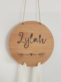 Personalised Bow-Hairclip holder HEART Design - Little Birdy Finds