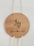 Personalised Bow-Hairclip holder HEART Design - Little Birdy Finds
