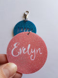 Personalised GLITTER Bag Tag - Little Birdy Finds