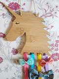 Personalised UNICORN Bow/Hairclip holder - Little Birdy Finds