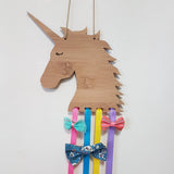 Personalised UNICORN Bow/Hairclip holder - Little Birdy Finds