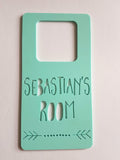 Personalised Wooden Door Hanger - Little Birdy Finds