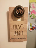 Personalised Wooden Door Hanger - Little Birdy Finds