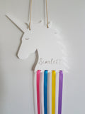 Personalised UNICORN Bow/Hairclip holder - Little Birdy Finds