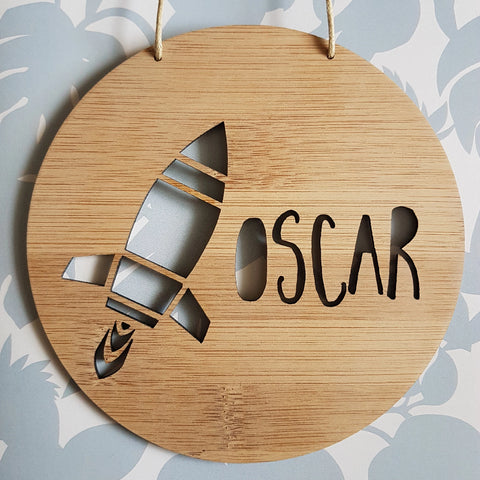 ROCKET Personalised Wall Hanging - Little Birdy Finds