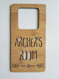 Personalised Wooden Door Hanger - Little Birdy Finds