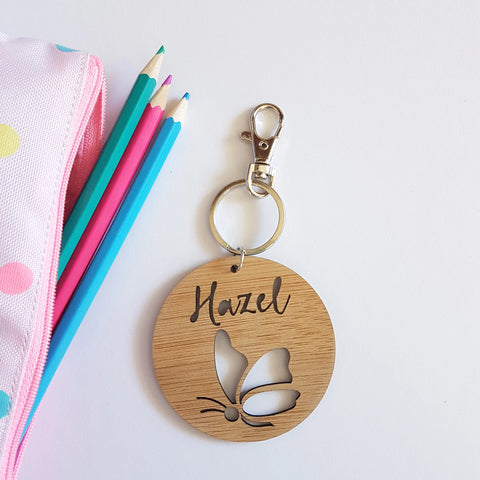 BUTTERFLY Bag Tag / Keyring - Little Birdy Finds