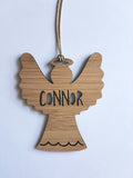 Personalised ANGEL Christmas Decoration - Little Birdy Finds
