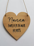 Personalised REMEMBRANCE Christmas  Decoration - Heart - Little Birdy Finds