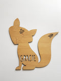 Fox Personalised Wooden Plaque - Little Birdy Finds