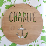 Personalised Wall Hanging Anchor Design - Little Birdy Finds